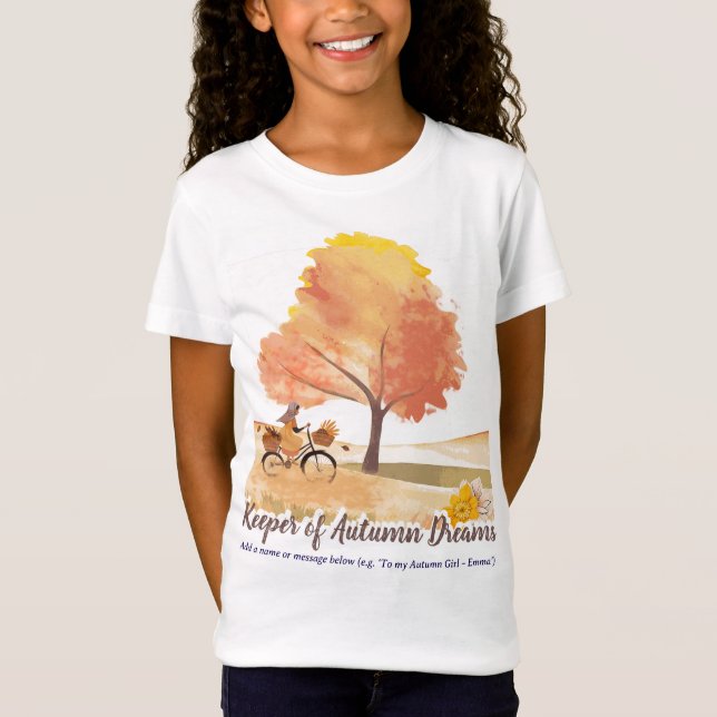 Keeper of Autumn Dreams | Custom Fall Gift for Her T-Shirt (Front)