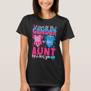 Keeper Of Gender Aunt Loves You Pink Or Blue Baby T-Shirt