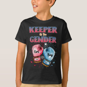 Keeper Of Gender Boxing Gloves Girl Or Boy Boxer E T-Shirt
