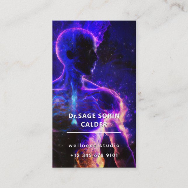 Keeper of Light | Energy Figure Business Card (Front)