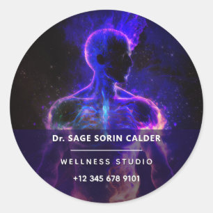 Keeper of Light Energy Figure Classic Round Sticker