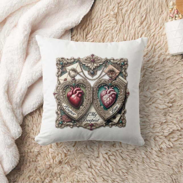 Keeper of My Deepest Love t-shirt with ornate Cushion (Blanket)