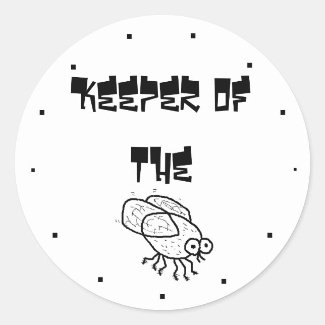 Keeper of the Fly Stickers (Front)