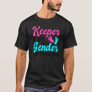 Keeper Of The Gender Auntie Gender Reveal Party T-Shirt