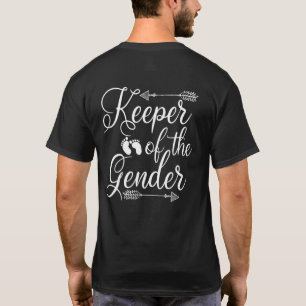 Keeper Of The Gender Auntie Loves You Baby Announc T-Shirt