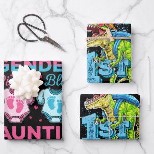 Keeper Of The Gender Auntie Loves You Baby Wrapping Paper Sheet