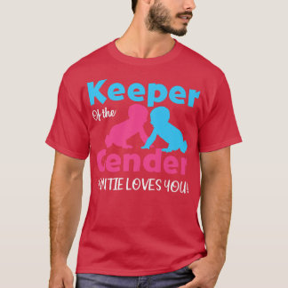 Keeper Of The Gender Auntie Loves You Gender Revea T-Shirt