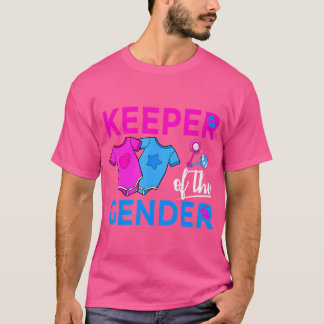 Keeper Of The Gender Baby Gender Reveal Party T-Shirt
