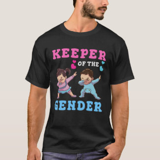 Keeper of the Gender Cute Baby Gender Reveal Party T-Shirt