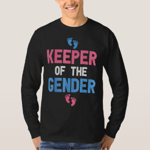 Keeper Of The Gender Cute Gender Reveal Baby Show T-Shirt