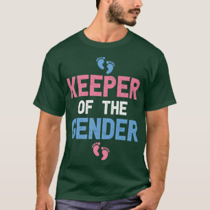 Keeper of the Gender Cute Gender Reveal Baby Show T-Shirt