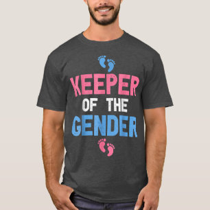 Keeper of the Gender  Cute Gender Reveal Baby Show T-Shirt