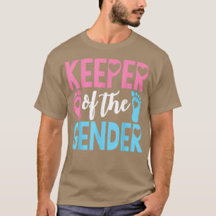 Keeper Of The Gender Cute Gender Reveal Party T-Shirt