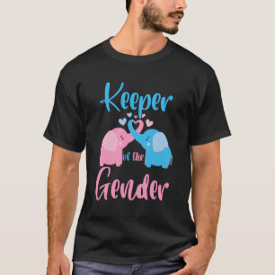 Keeper Of The Gender Elephant In Blue And Pink - P T-Shirt