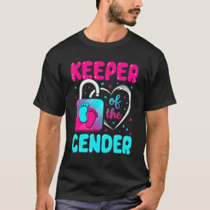 Keeper Of The Gender Fun Gender Reveal Party Pink T-Shirt