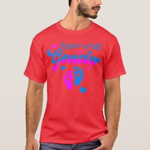 Keeper of the Gender  Gender Reveal for Grandma  T-Shirt