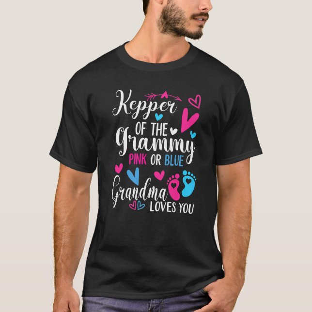 Keeper Of The Gender Grammy Loves You Cute Baby An T-Shirt (Front)