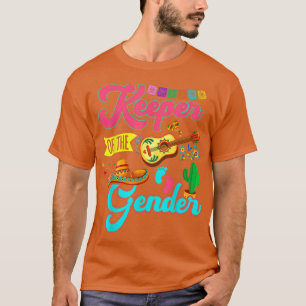 Keeper Of The Gender Guitar Gender Reveal Cinco De T-Shirt