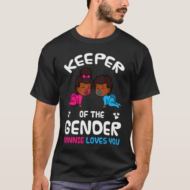 Keeper of the Gender Nannie Loves You African Amer T-Shirt (Front)