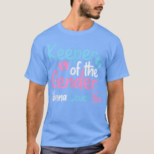 Keeper Of The Gender Nonna Loves You Funny Gender T-Shirt