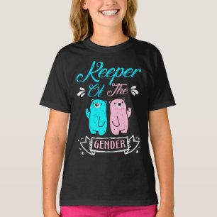 Keeper of the Gender Pink and Blue Teddy Bear T-Shirt