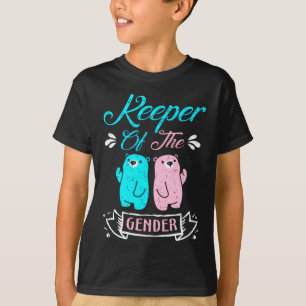 Keeper of the Gender Pink and Blue Teddy Bear T-Shirt