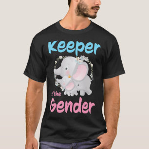 Keeper Of The Gender Pink Or Blue Baby Elephant Re T-Shirt