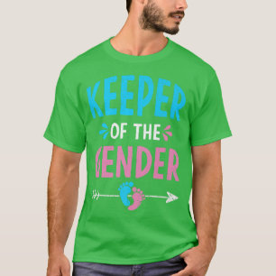 Keeper Of The Gender Pink Or Blue Gender Reveal T-Shirt
