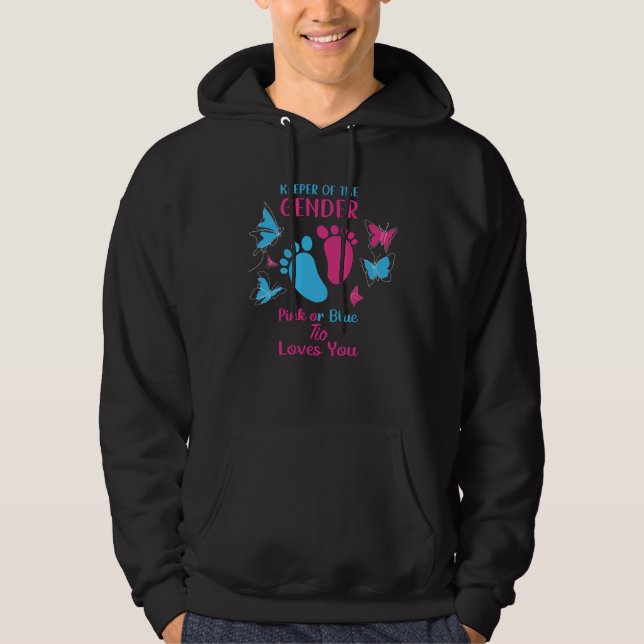 Keeper Of The Gender Pink Or Blue Tio Loves You Ge Hoodie (Front)