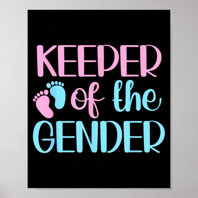 Keeper Of The Gender Pregnancy Announcement Gender Poster (Front)