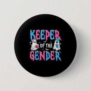 Keeper Of The Gender Pumpkin Halloween Baby Gender 6 Cm Round Badge
