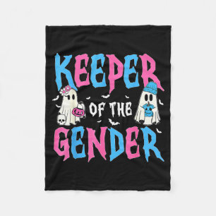 Keeper Of The Gender Pumpkin Halloween Baby Gender Fleece Blanket