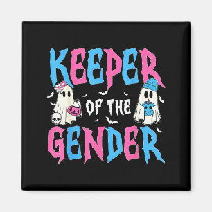 Keeper Of The Gender Pumpkin Halloween Baby Gender Magnet