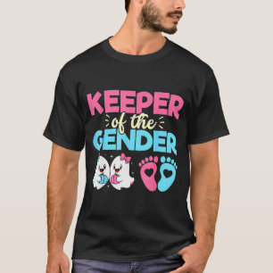 Keeper Of The Gender Pumpkin Halloween Baby Gender T-Shirt