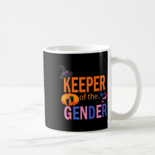 Keeper Of The Gender Reveal Baby Halloween Pregnan Coffee Mug