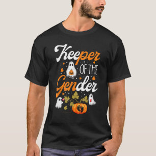 Keeper Of The Gender Reveal balloon pumpkin Baby H T-Shirt