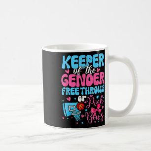 Keeper Of The Gender Reveal Free Throws Or Pink Bo Coffee Mug