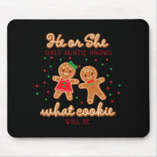 Keeper Of The Gender Reveal Gingerbread Auntie Mouse Mat