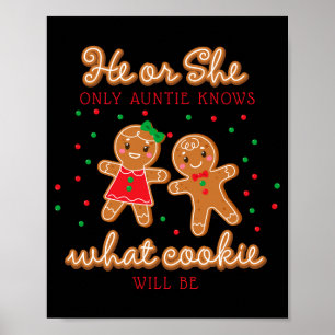 Keeper Of The Gender Reveal Gingerbread Auntie  Poster