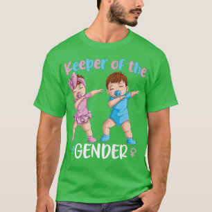Keeper Of The Gender Reveal Party Baby Announcemen T-Shirt