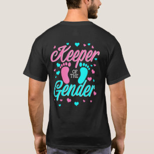 Keeper Of The Gender Reveal Party Baby Shower Anno T-Shirt