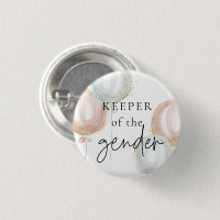 Keeper of the Gender Reveal Pink & Blue Balloon