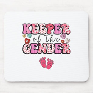 Keeper Of The Gender Valentine Day Gender Reveal B Mouse Mat