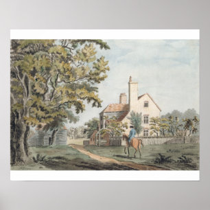 Keepers House in Richmond Park, 1757 (pen, ink & w Poster