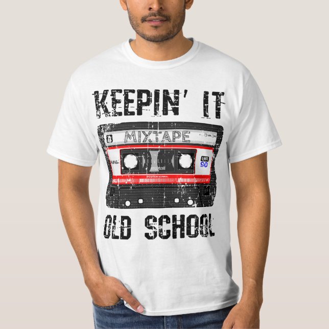 Keepin It Old School 80s and 90s Hip Hop  T-Shirt (Front)