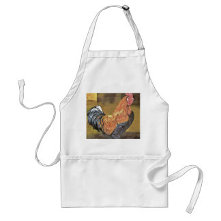 Keeping Chickens Farmyard Rooster Art  Standard Apron
