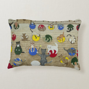 Keeping fit decorative cushion