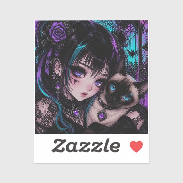 Keeping in Touch | Anime Girl & Cat (Sheet)