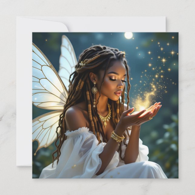 Keeping in Touch | Fairy and Gold Dust Card (Front)
