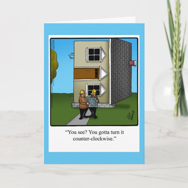 Keeping In Touch Humour Greeting Card (Front)